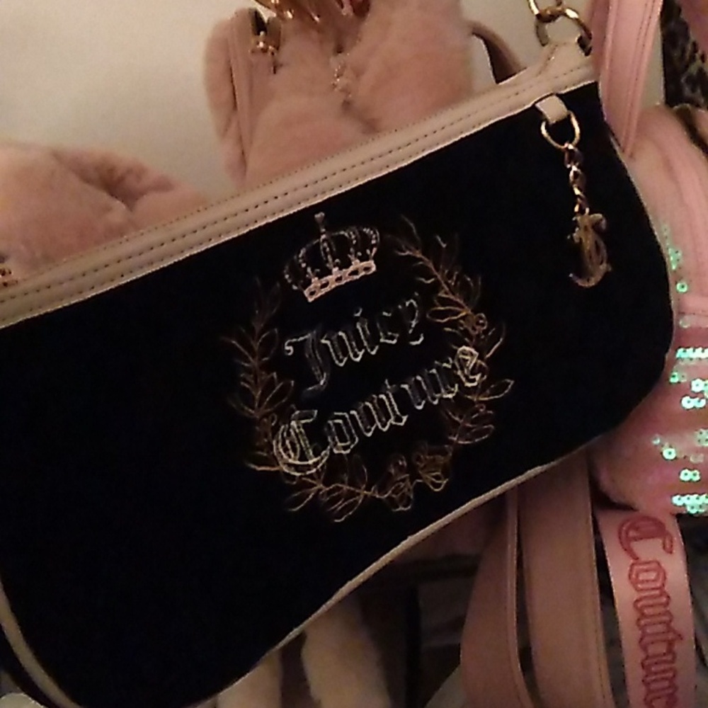 Juicy Couture Royal Moment Shoulder Bag Black Purse